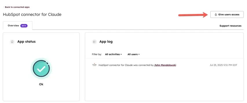 Claude-connector-give-users-access