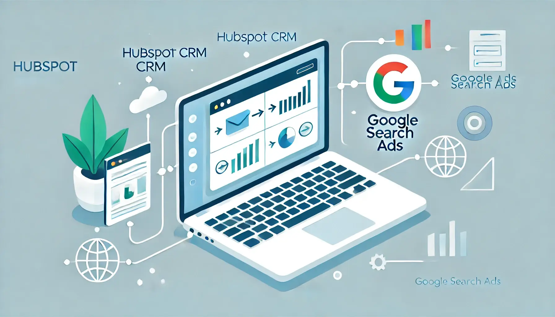 hubspot crm and google ads