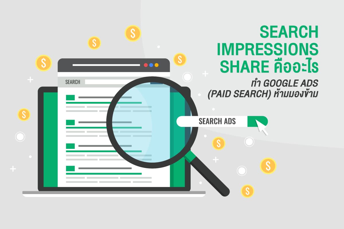 Search Impressions Share คืออะไร ใครทำ Google Ads ห้ามมองข้าม
